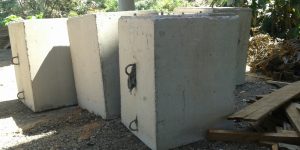 corte de binario de concreto com fita diamantada