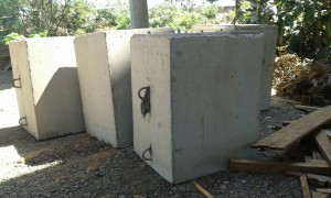 corte de binario de concreto com fita diamantada