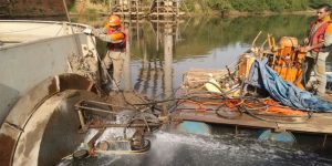 remoção dos escombros no Rio Piracicaba - SP