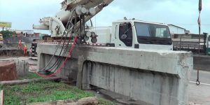 demolição de ponte com fio diamantado