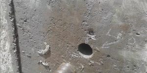 furos em parede de concreto de piscina - Campinas - São Paulo