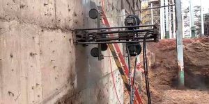 corte em parede de concreto com fio diamantado - Usina Vale do Tijuco - Uberaba - MG